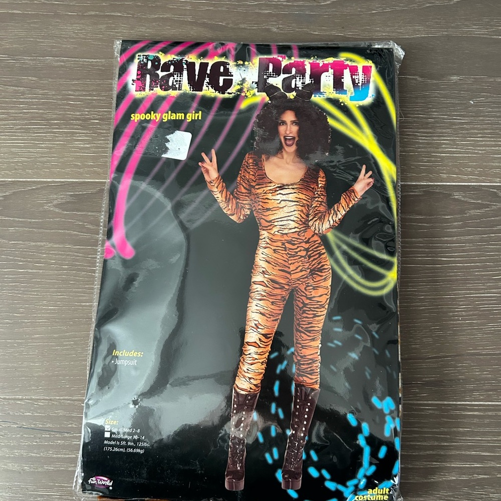 Fun world rave party spooky glam girl small/medium 2-8